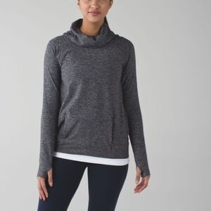 Lululemon Make A Move Long Sleeve Heathered Black Size 6